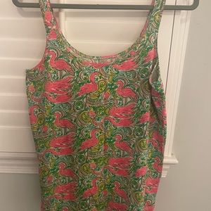 Lilly Pulitzer NWOT XL Flamingo Tank Resort White Hot Wings Flamingo Tabbie